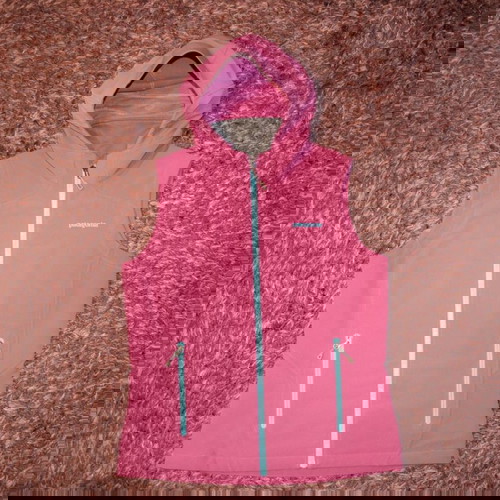 Patagonia γυναικείο ροζ γιλέκο με κουκούλα μέγεθος M μεταχειρισμένο