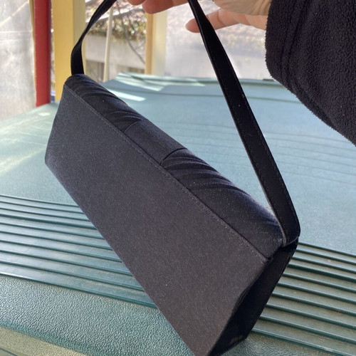 Women's shoulder bag new, black, detachable strap