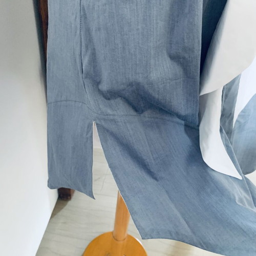 Ioanna Kourbela dress new, gray and blue, size small