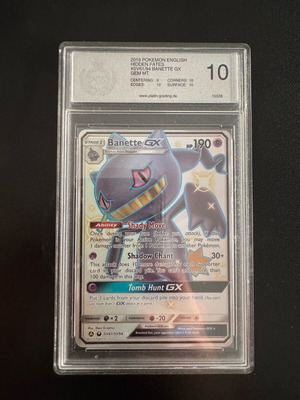 Banette GX Pokemon Hidden Fates оценена GEM 10 нова