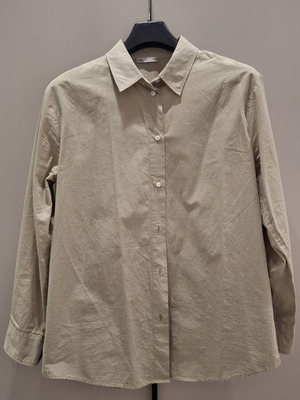 Zara khaki shirt, medium, poplin fabric