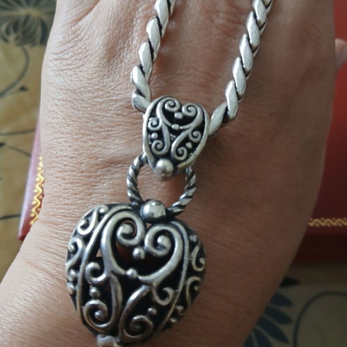 Brighton American necklace, silver plated