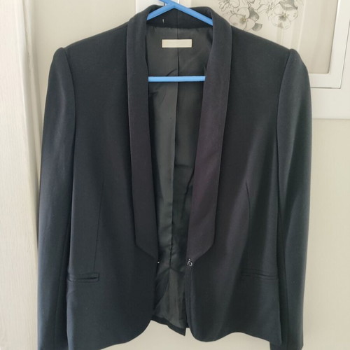 Promod black fitted jacket used, size S