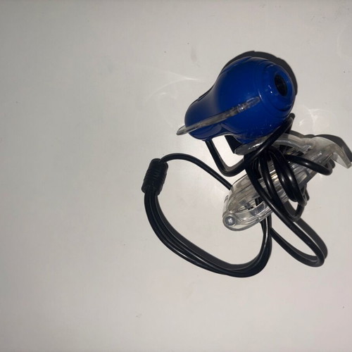 Blue USB web camera with monitor clip good used condition