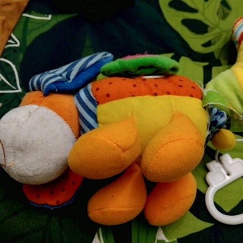 Plush toys used, set of 3 pieces