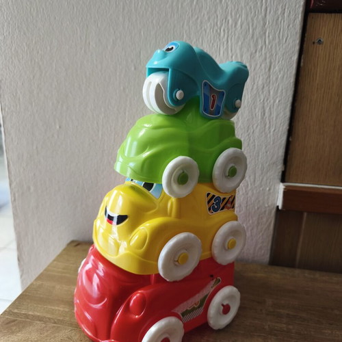 Clementoni Car Tower stacking toy used, for 6+ months