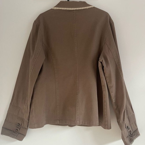 Brown jacket used with lace no XL