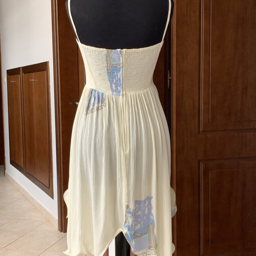 Viscose dress new, light draped summer style