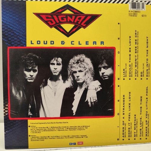 Signal Loud & Clear vinyl LP album like new, melodic rock