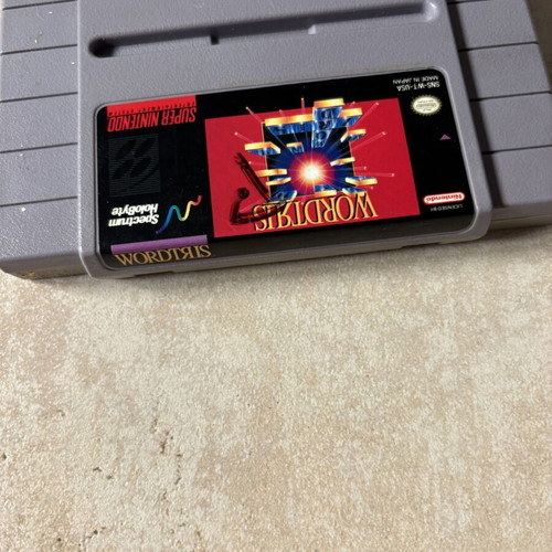Wordtris Super Nintendo SNES American