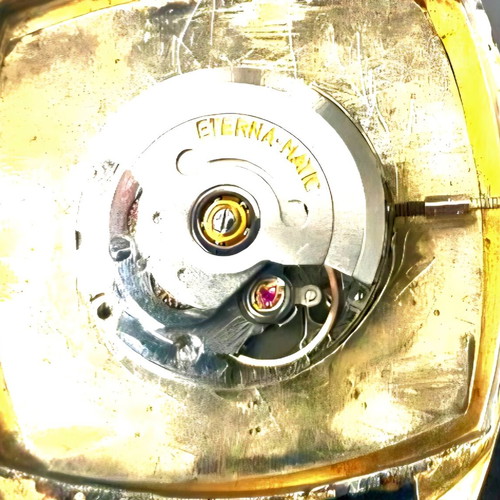 Eterna Matis 1970 watch used, automatic, brown