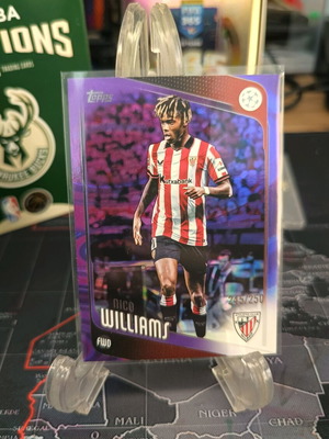 Nico Williams 2025-26 Topps UEFA UCC purple 245/250 new