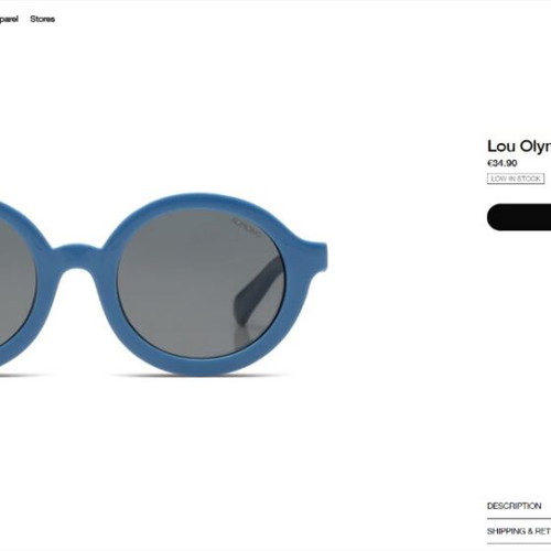Komono Kids Sunglasses like new, blue