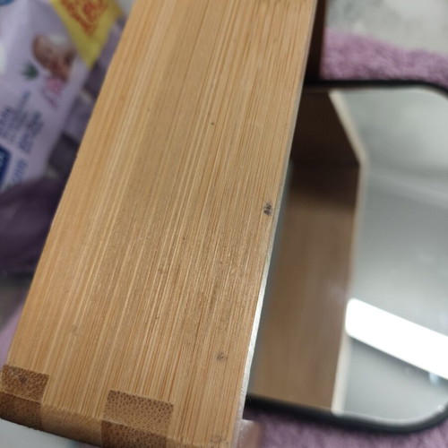 Two-dimensional tabletop mirror like new, rotating