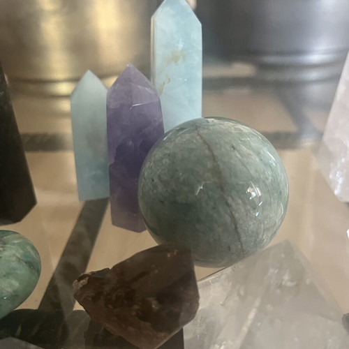 Natural Crystal Collection like new with diverse minerals and shapes