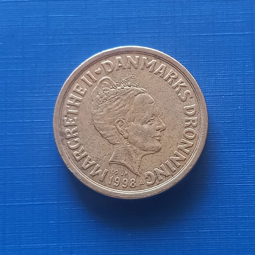 Denmark 10 kroner 1988 coin like new