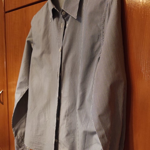 Shirt new size M with embroidery on back blue