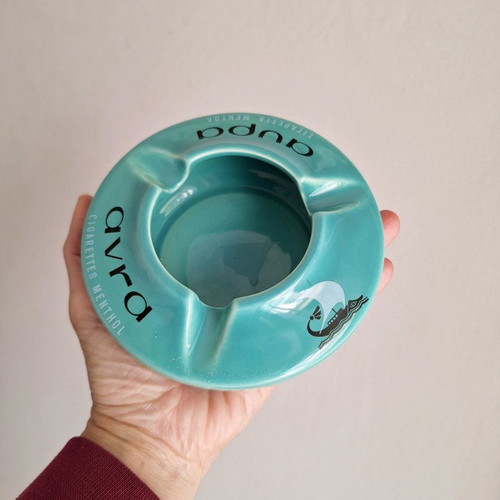 Kerameikos Aura cigarette ashtray in excellent condition with unique vintage color