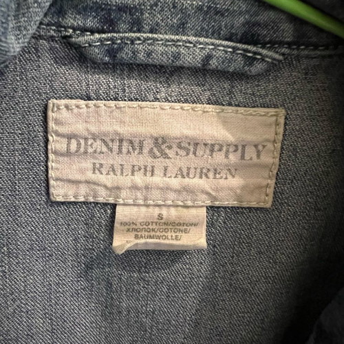 Ralph Lauren jean shirt used, slim line, blue, size S-M