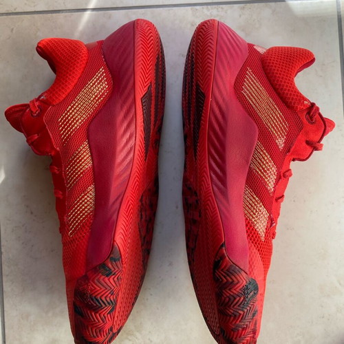Adidas Performance D.O.N. ISSUE 1 athletic shoes like new, red and gold