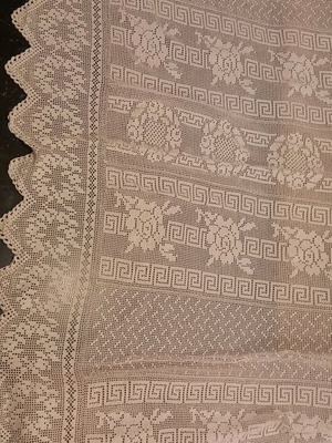 Παραδοσιακή χειροποίητη κουρτίνα Σιάτιστας καινούργια, συλλεκτική