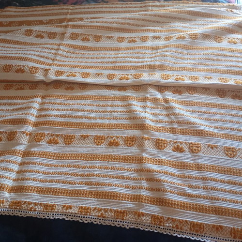 Woven vintage blanket 170x220 cm, new