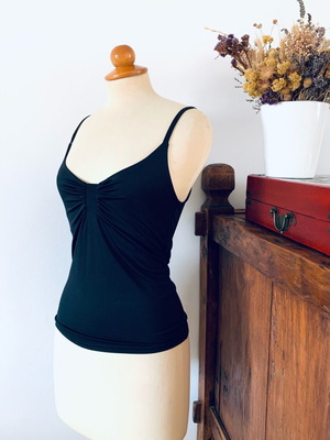 Veloudakis Black Jersey Top like new, size S