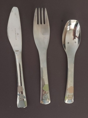 Children's stainless steel 3-piece feeding set new