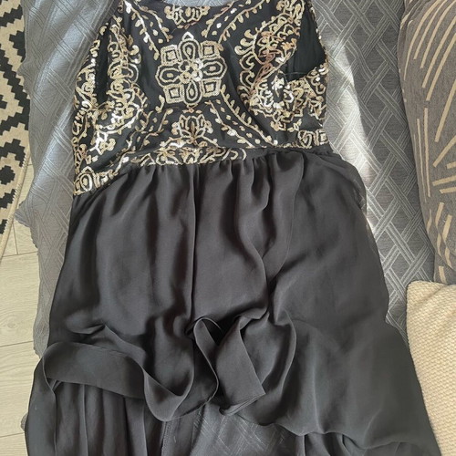 Festive dress with sequins like new, size M, black