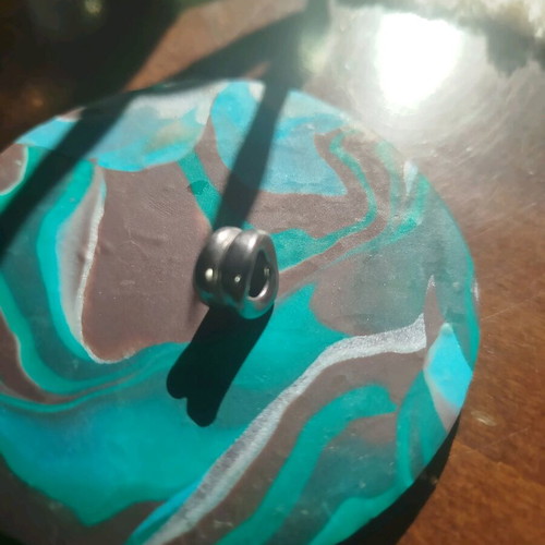 Metal bead for bracelet or necklace like new