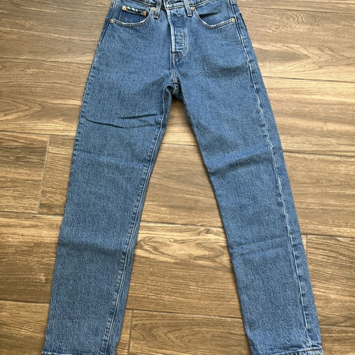 Levi's 501 Premium High Rise Jeans like new, blue, size S
