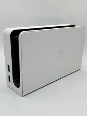 Nintendo Switch OLED dock station μεταχειρισμένο, λευκό με καλώδια HDMI και Type-C