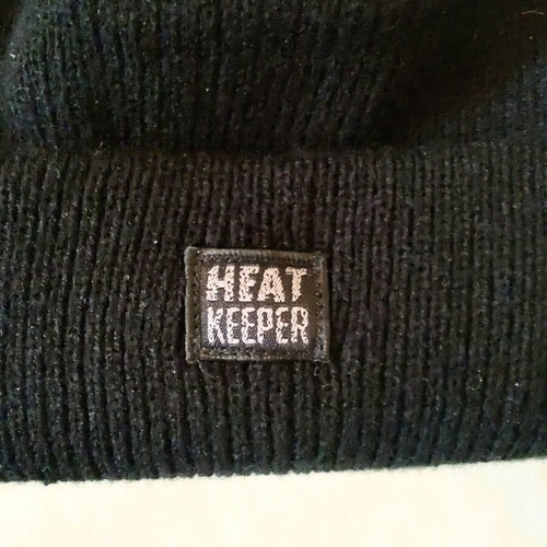 Heat keeper beanie with thermal lining like new, black