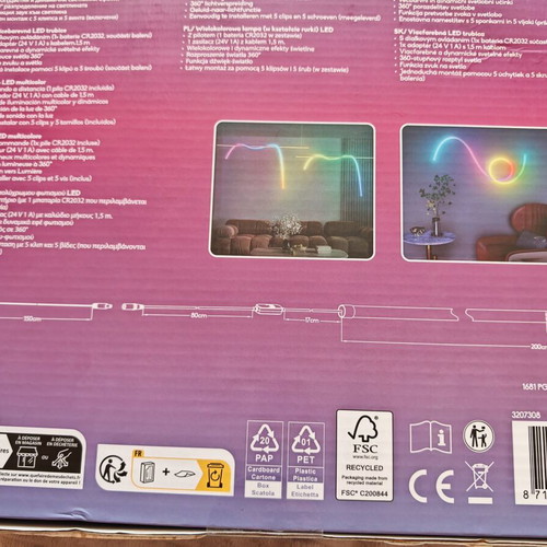 RGB LED Neon Lamp 2m with Remote and Music Mode new