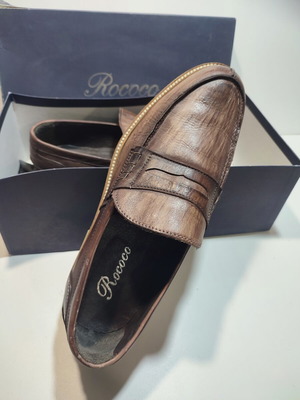 Rococo shoes size 45 brown hand-painted like new