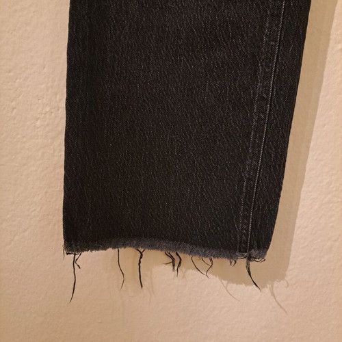 High-waisted crop jeans H&M like new, black, size S
