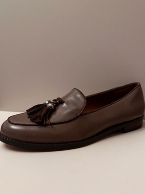 Lauren Ralph Lauren Brindy Spazzolato Tassel Loafers new, size 39.5, patent leather