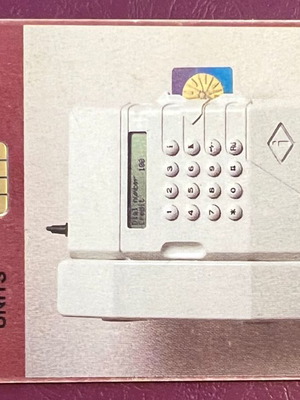 Phone card used 11/94, 100 units