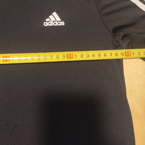 Adidas sports shirt black, size 11-12 years, like new