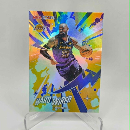 Topps NBA Hoops LeBron James Hard Wired basketball card