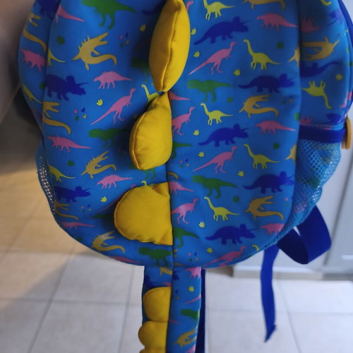 Toddler backpack with dinosaurs like new, 21x27x12 cm