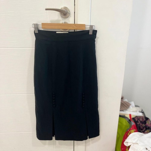 Vintage Bettie Page Black Pencil Skirt Size Small Used