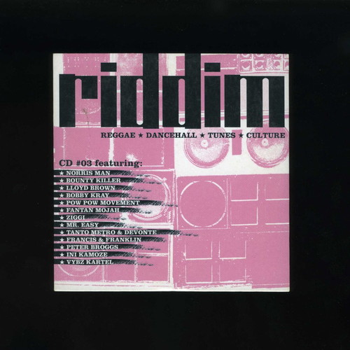 Riddim CD #03 reggae dancehall tunes culture used