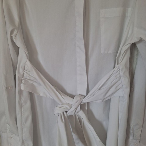 New Look maternity white shirt like new with waist tie, size L