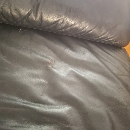 Leather armchairs used, set of 2, ideal for office