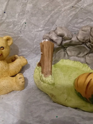 Woodland Surprises Bear porcelain table decor new