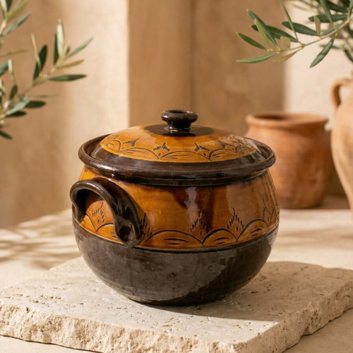 Traditional Clay Pot like new for authentic Greek cuisine