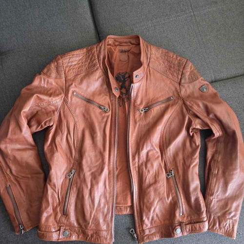 Gipsy leather men's jacket, brown, size XL