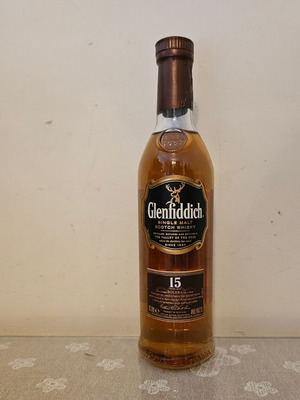 Glenfiddich 15yo Single Malt Whisky New, 200ml