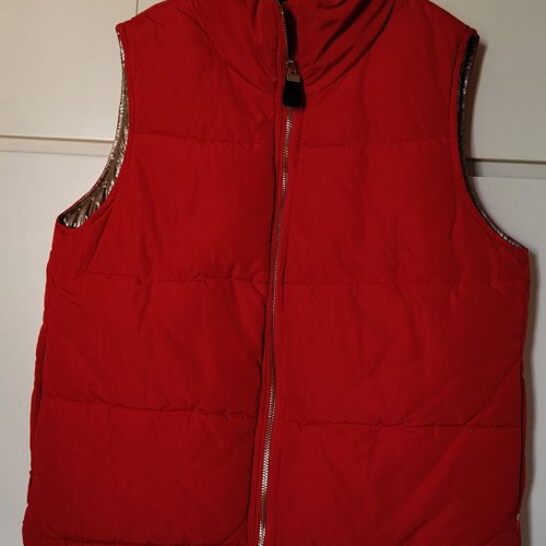 Colin's sleeveless jacket red, like new, size XS